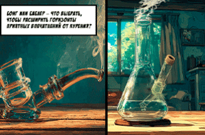 Баблер и бонг для конопли